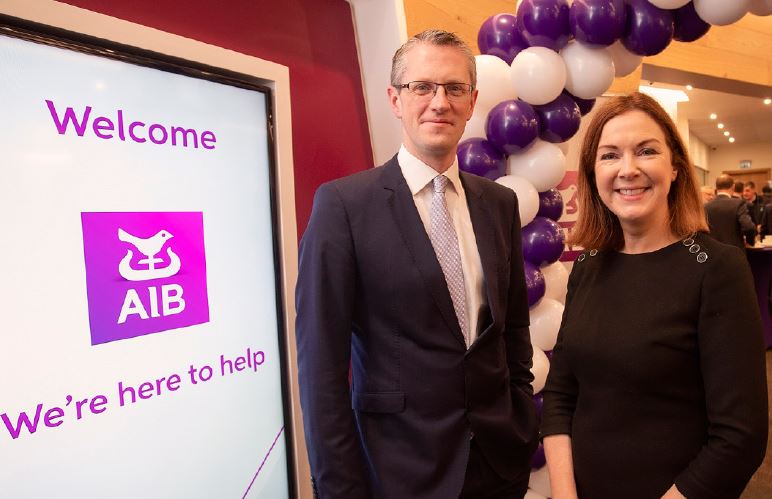 Adrian Moynihan, head of AIB NI and Angela McGowan, director, CBI Northern Ireland