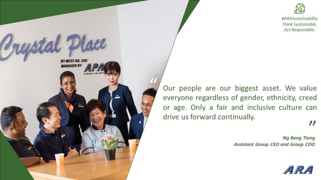 Quote from Assistant ARA Asset Management Group CEO cum COO