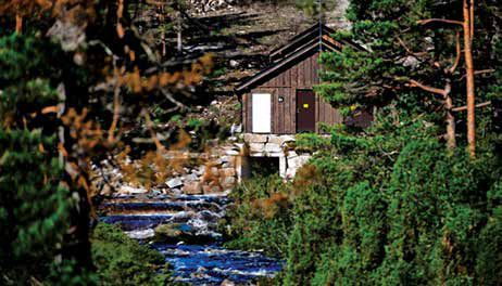 Powerhouse of a Norwegian hydropower plant.
