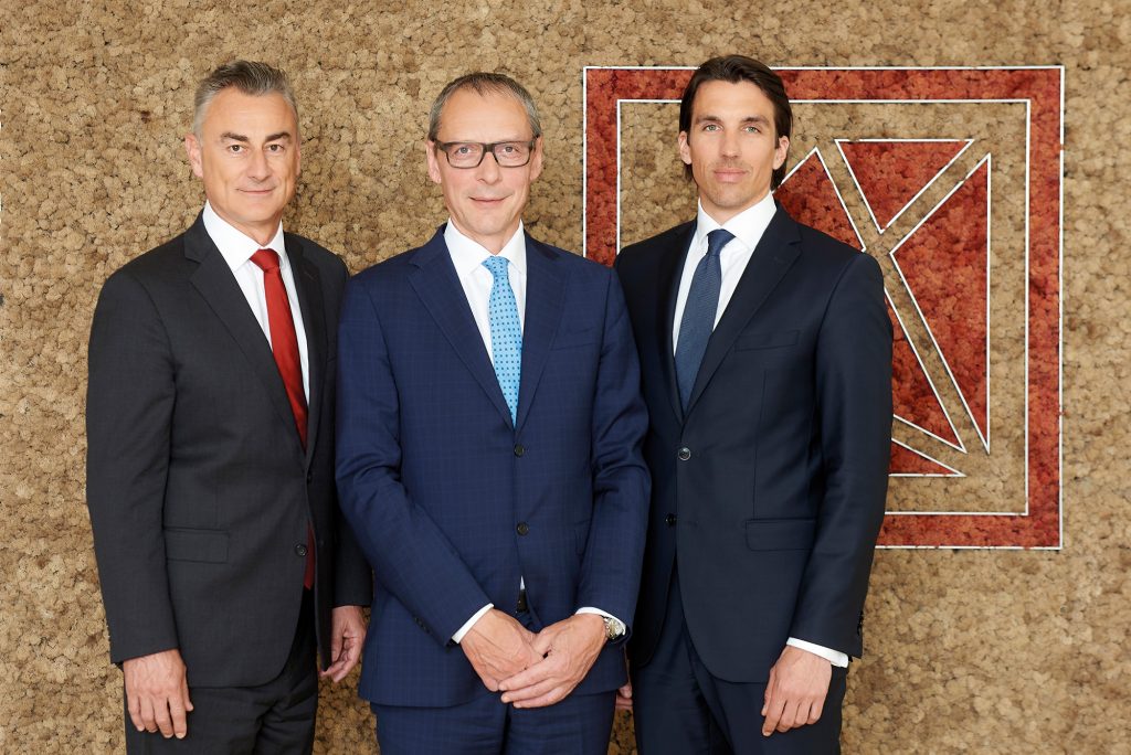 From left: Harald P Holzer Member of the Board Wilhelm Celeda Chairman of the Board Stefan Neubauer Member of the Board