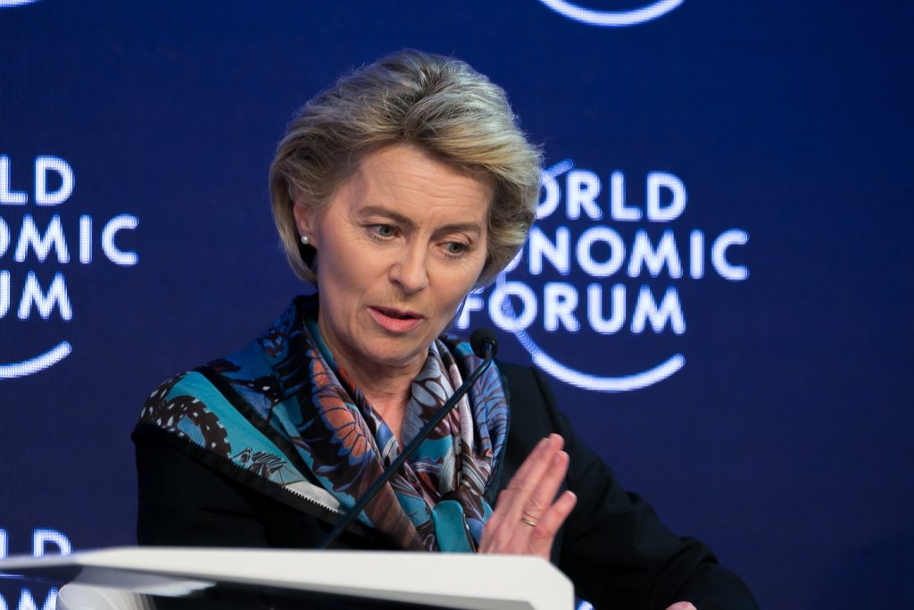 Ursula von der Leyen at Davos 2022.