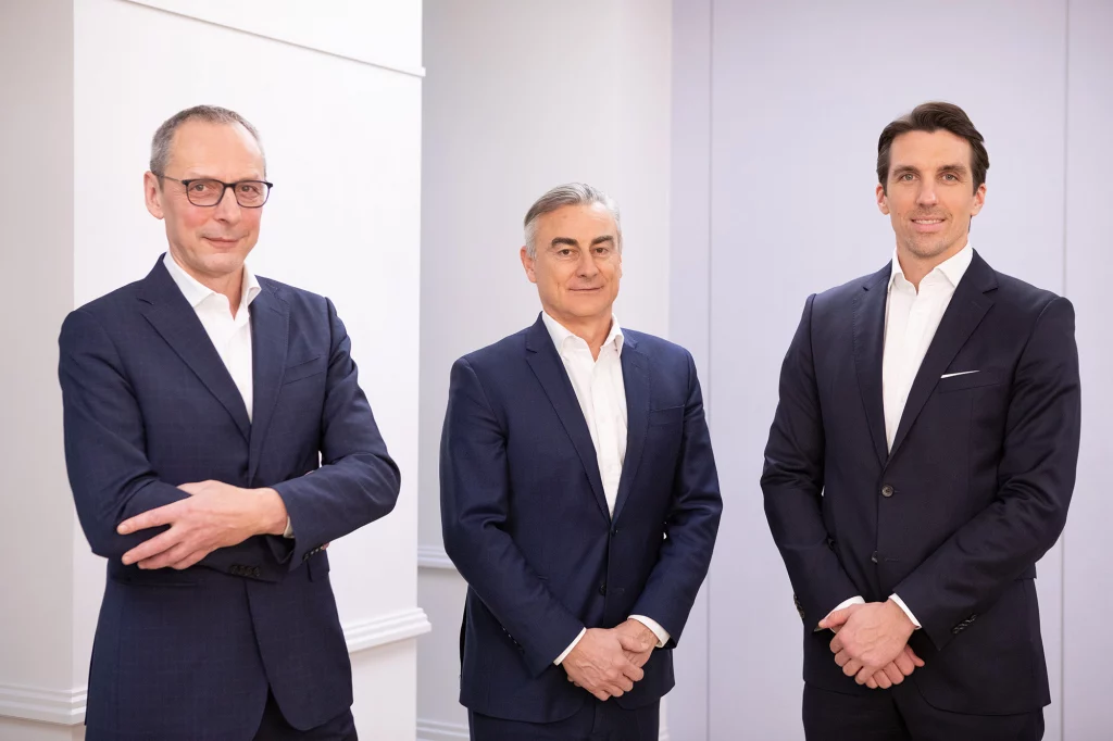 From left: Wilhelm Celeda Chairman of the Board Harald P Holzer Member of the Board Stefan Neubauer Member of the Board