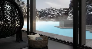 Blue Lagoon, Iceland, room interior