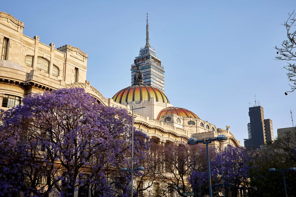 Mexico City: Palace of Fine Arts and the Latin American Tower