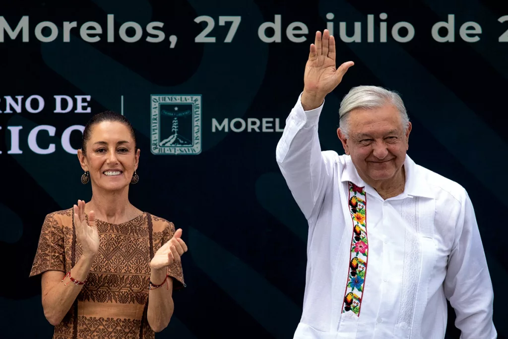 Tlatizapan de Zapata, Morelos, Mexico: President-elect Claudia Sheinbaum Pardo and current President Andres Manuel Lopez Obrador