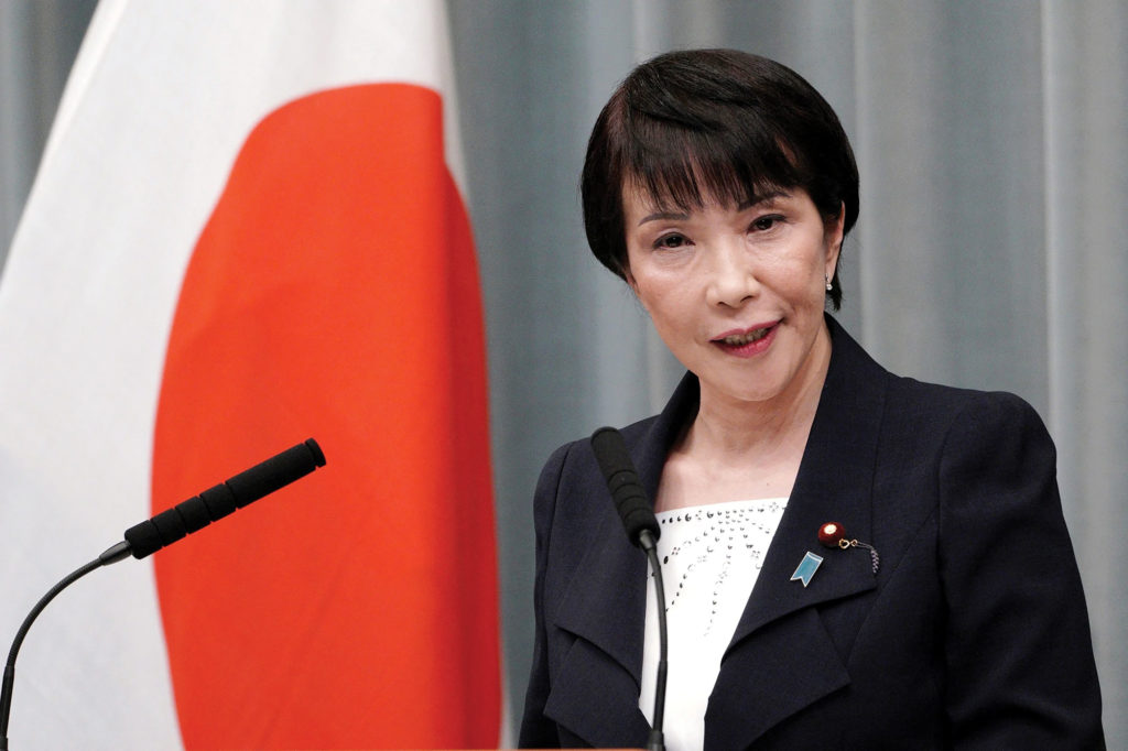 Prime Minister of Japan Sanae Takaichi (AP Photo/Eugene Hoshiko)