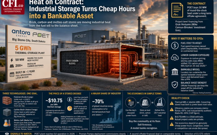 Heat on Contract: Industrial Storage Turns Cheap Hours into a Bankable Asset