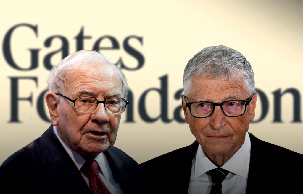 Warren Buffett & Bill Gates. Photo art: Diego Gómez